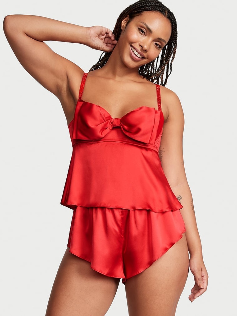 Victoria’s Secret - Bow-Topped Satin Cami Set